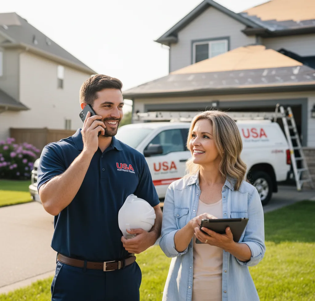 USA Roof Repair Experts customer support in Whitehall